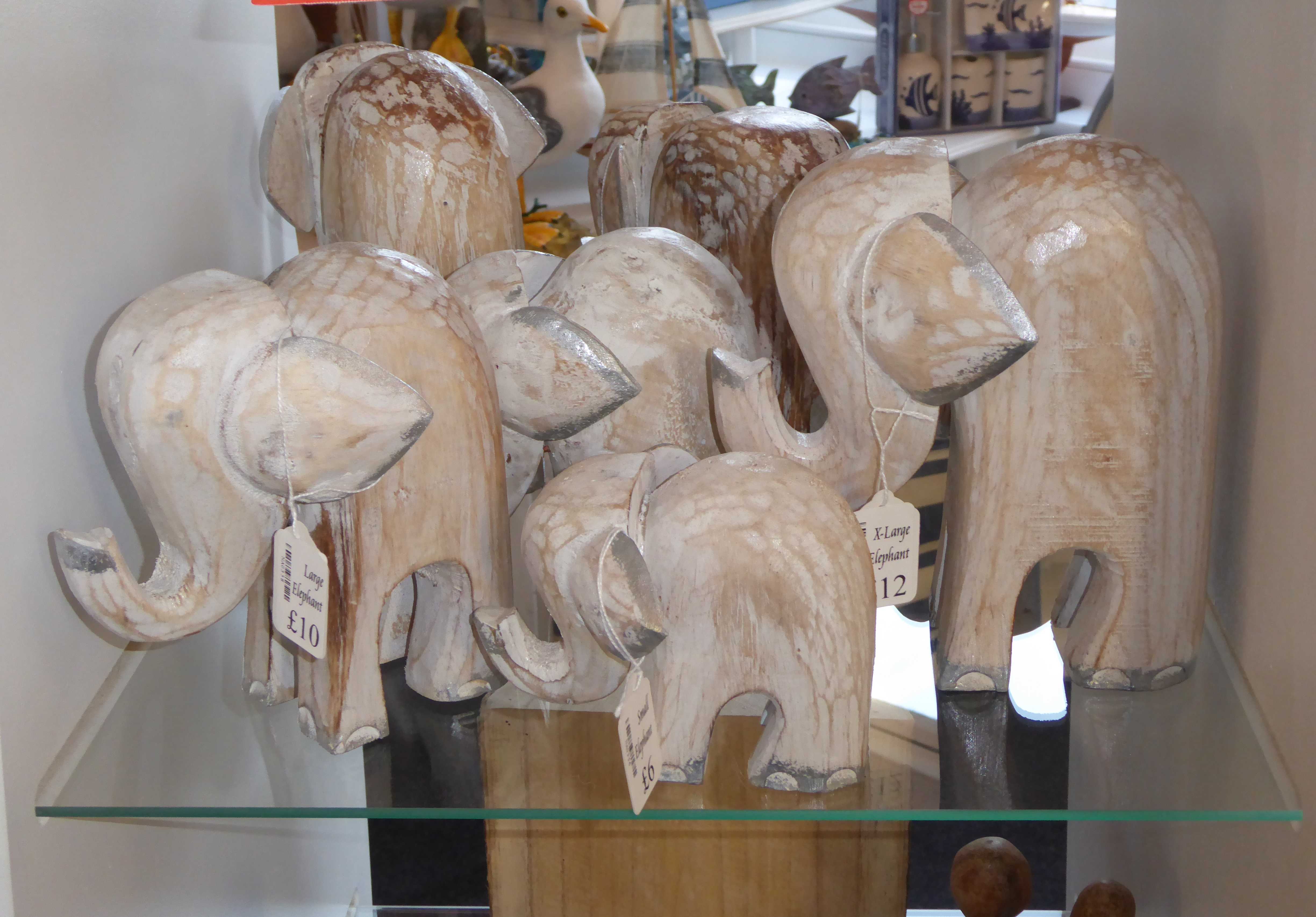 Elephants Wooden Carvings