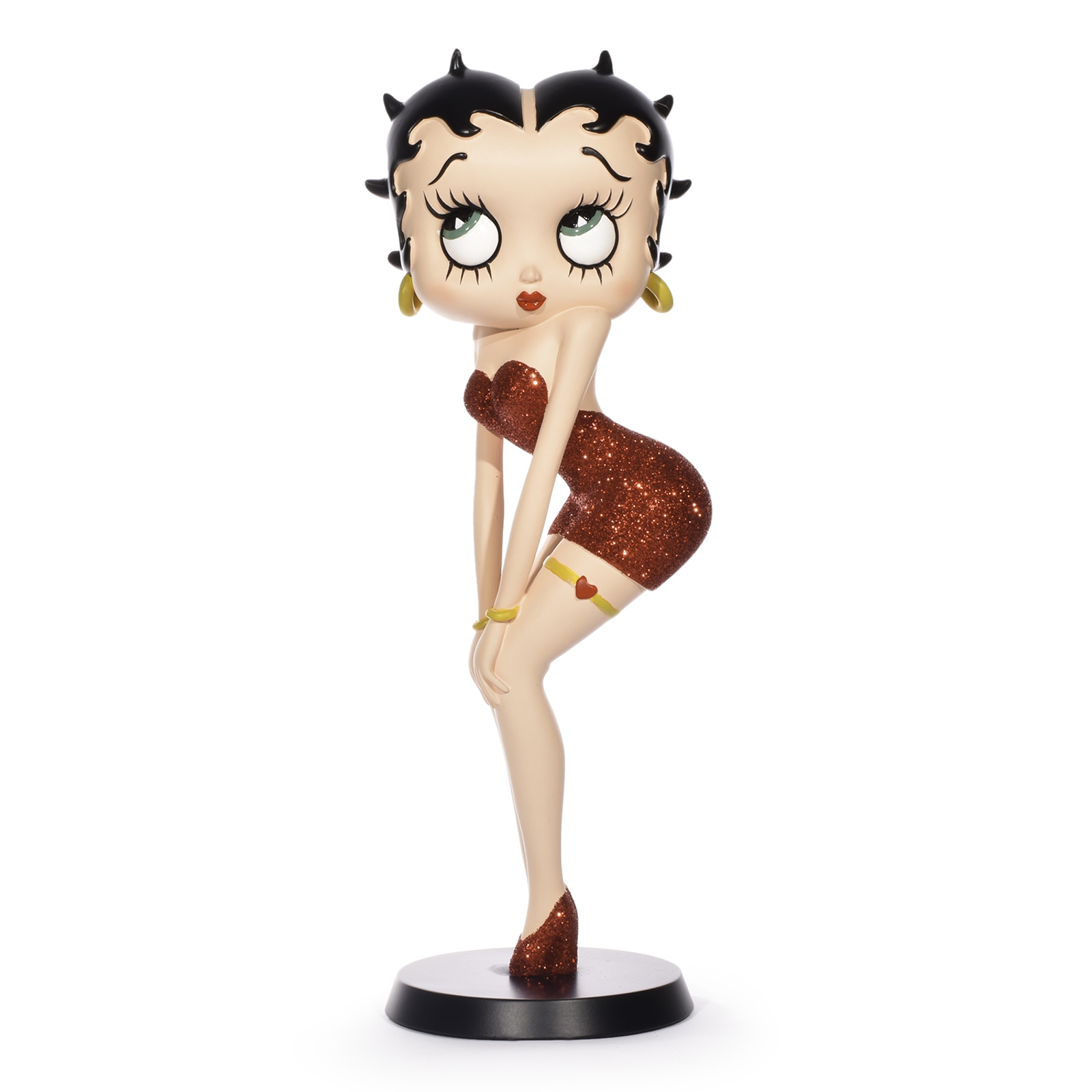 Betty Boop Collectable Figurine in Classic Pose with Red.