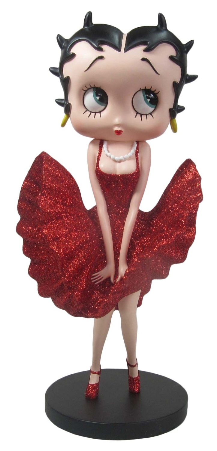 Betty Boop 10016743 Betty Boop Red Dress Metal Wind Chimes 